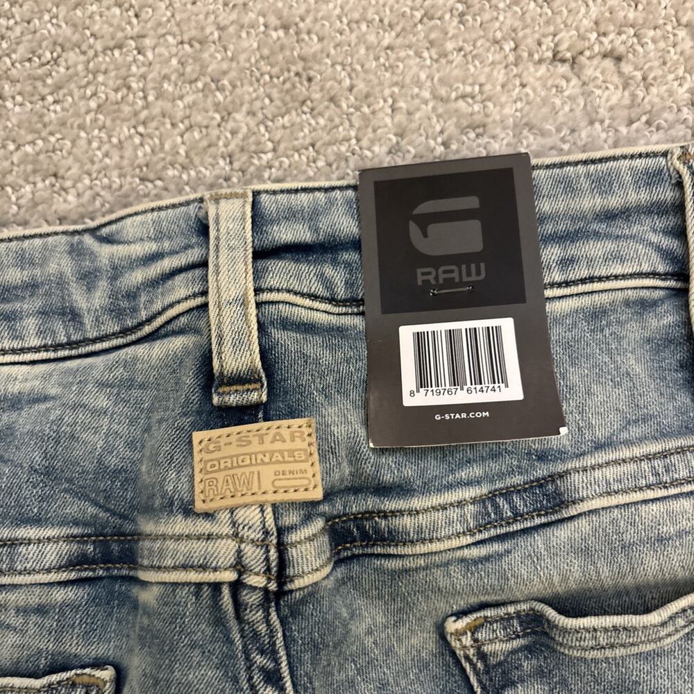 G-Star Raw 5620 3D Zip Knee Skinny Moto Jeans Men’s Blue Stretch Sz 38/34 NWT - Picture 11 of 11